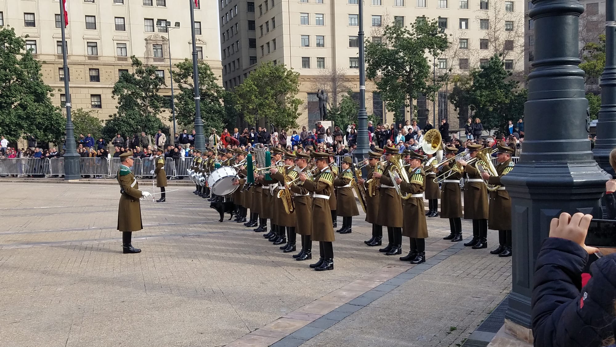 Changing of the Guard at La Moneda (Presidential Palace)