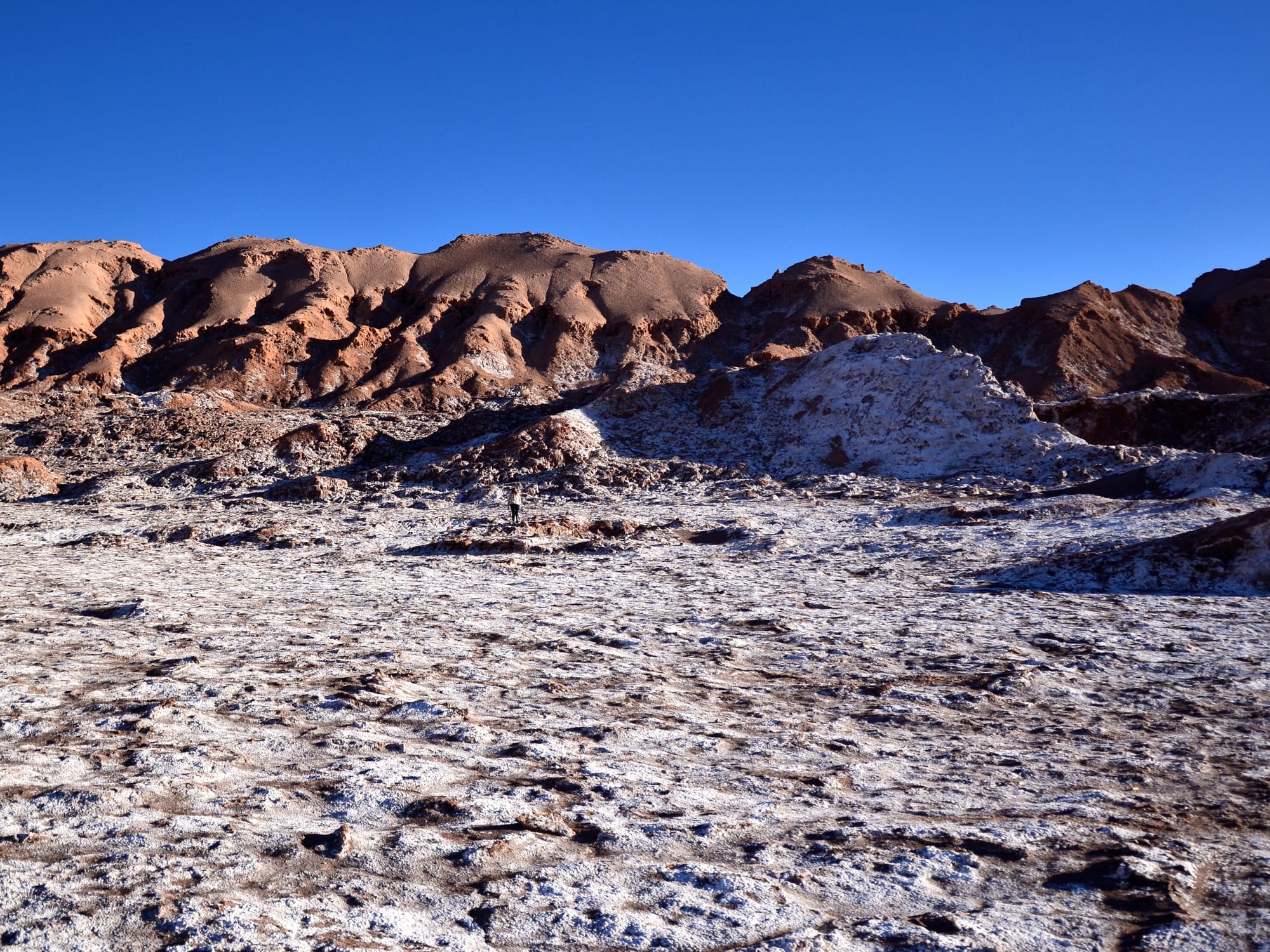 Valle de Luna with its Salty Crust
